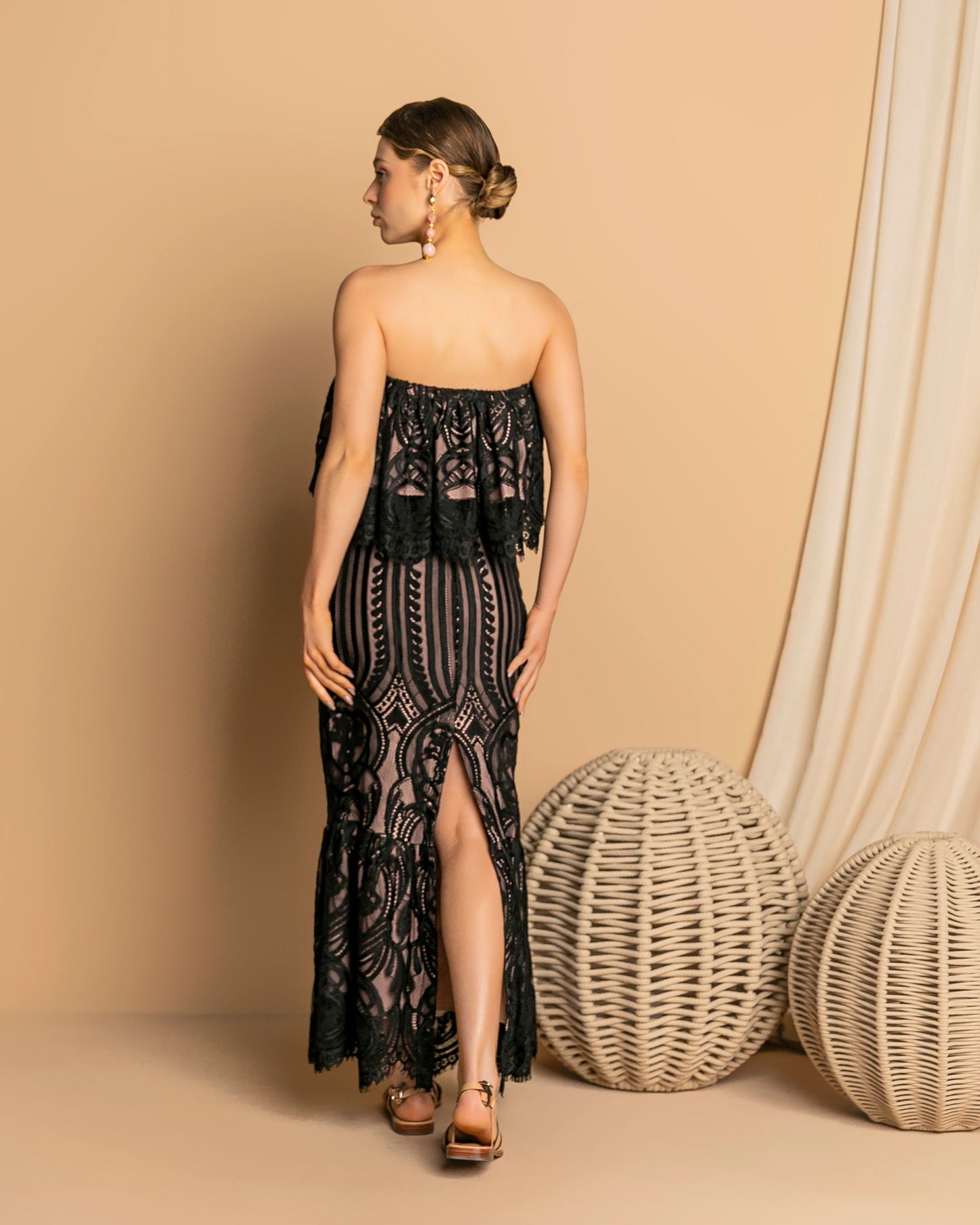 Giupure Lace Strapless Top