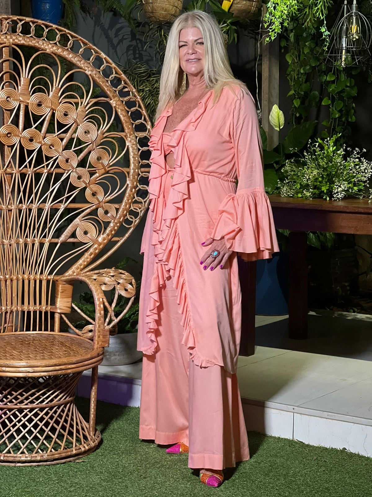 Long Ruffled Overlay