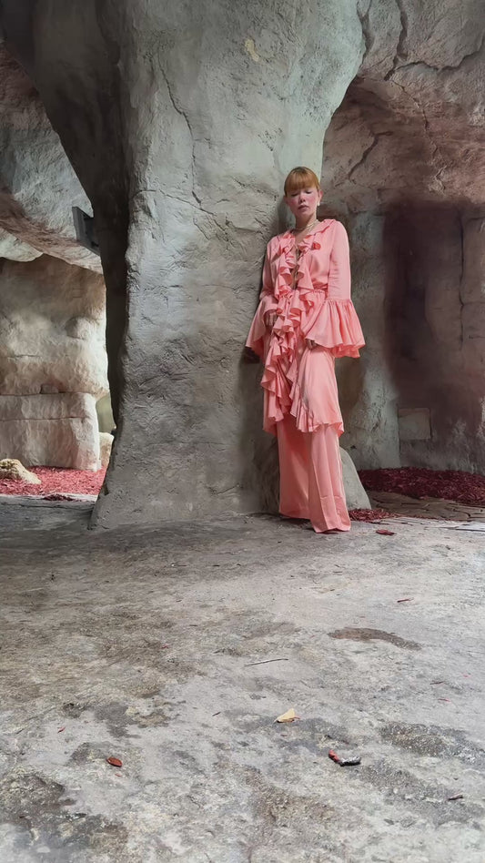 Fluid Pants with Italian Sewing