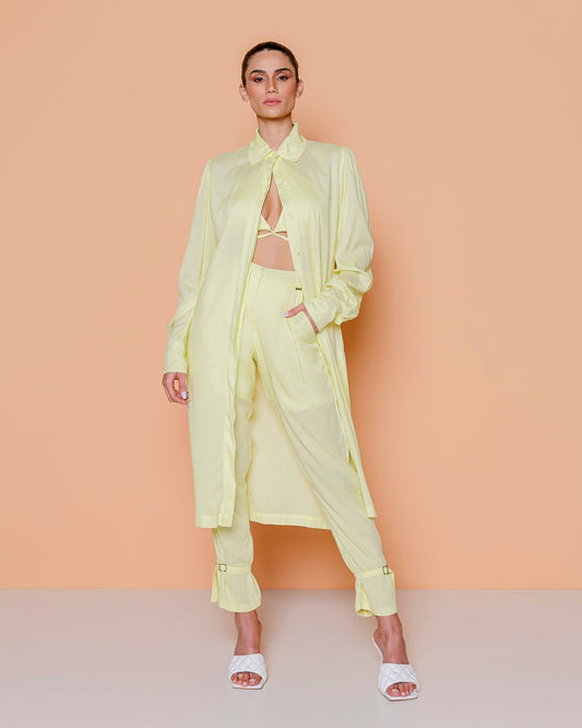 Versatile Green Long Skirt