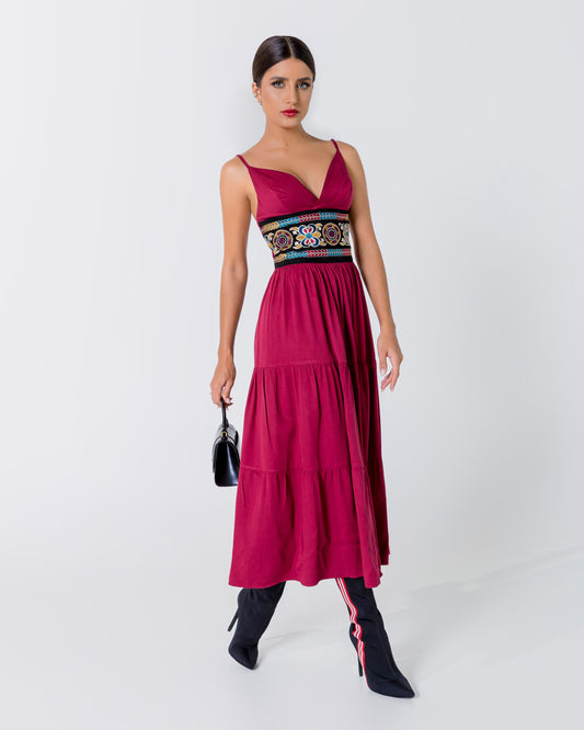 Boho Embroired Dress